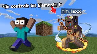 Je dois finir Minecraft en contrôlant les 4 Eléments..