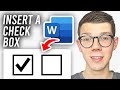 How To Insert Checkbox In Word - Full Guide