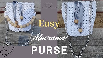 The SECRET to Making a Perfect Macrame Purse in 30 Minutes!