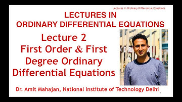 Lecture 2 First Order First Degree ODE