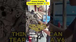 Fastest Engine Teardown Ever?! #shorts #automobile