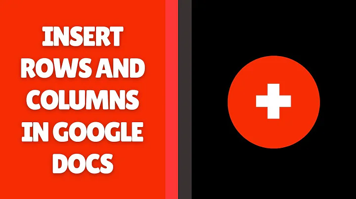 How to Insert Rows and Columns in Google Docs