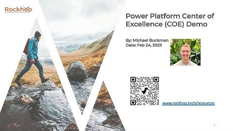 Power Platform Center of Excellence (COE) Demo