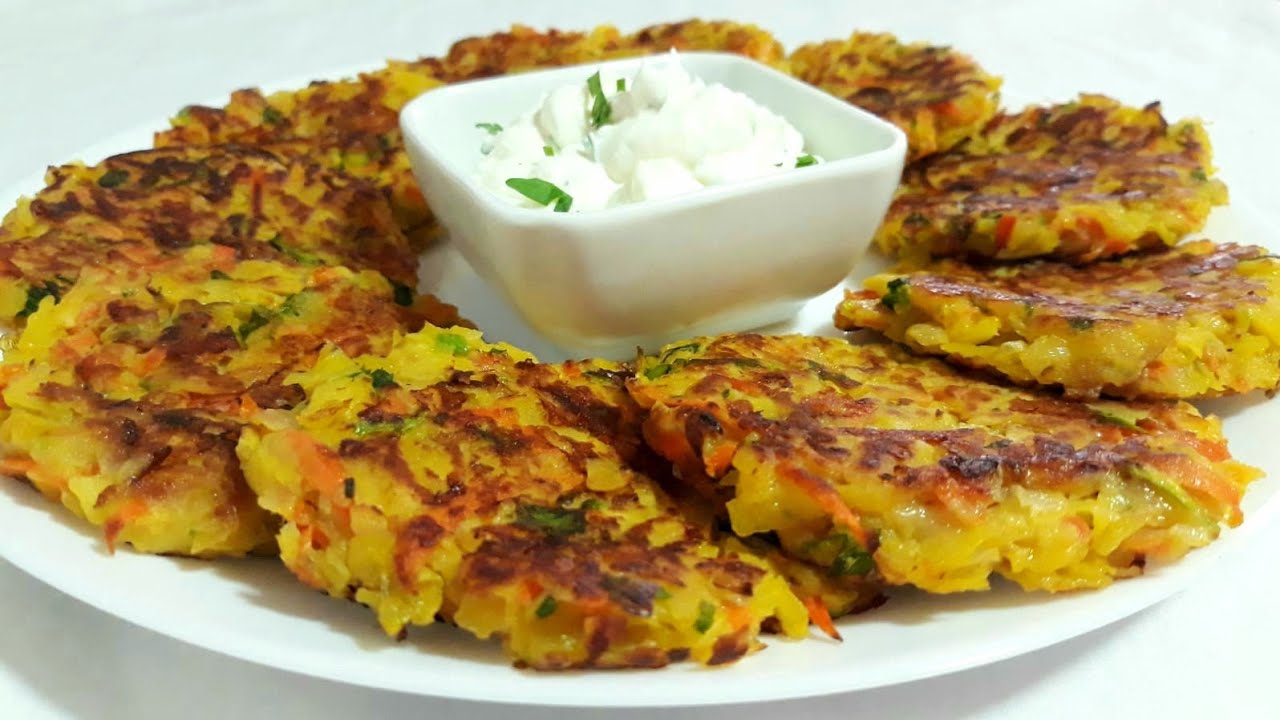 galettes de légumes pour le repas des enfants