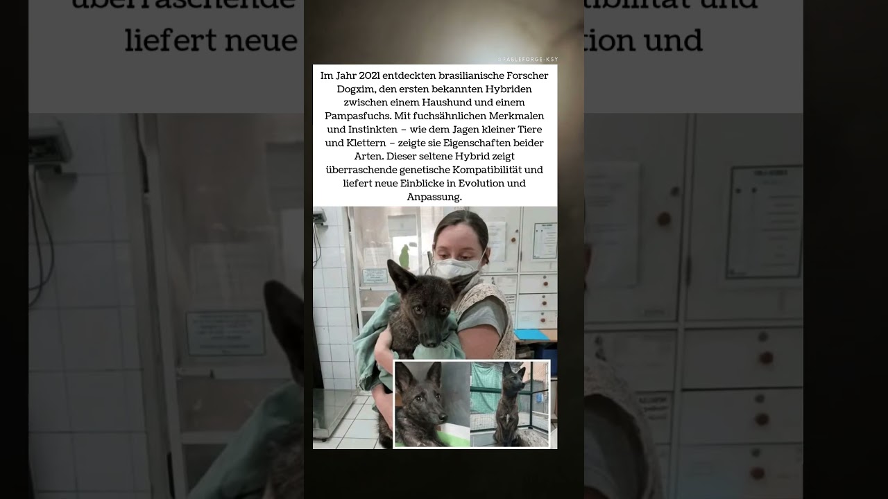 Dogxim: Ein seltener Hybrid aus Hund und Pampasfuchs 🐶🦊