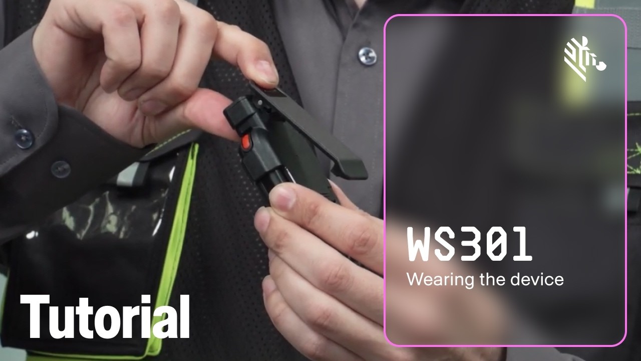 WS301 Wearing the Device | Zebra