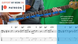 Etta James - At Last (Bass cover with tabs) Resimi