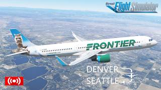 MFS2020 | Denver to Seattle F9 1175 | A321 SL