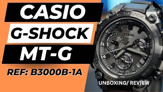 CASIO G-SHOCK MT-G UNBOXING/REVIEW | REF: B3000B-1A, Solar, Analog Do Everything Watch