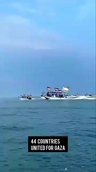 44 Countries Send Aid Ships to Gaza | Global Flotilla 2025 #gaza #shorts #short #shortvideo