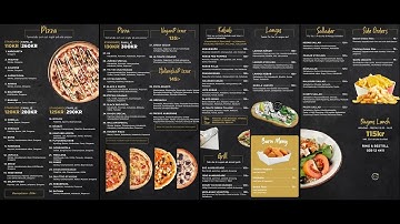 TicTac Pizza Digital Menu Board - Digital Signage Display Screen Design