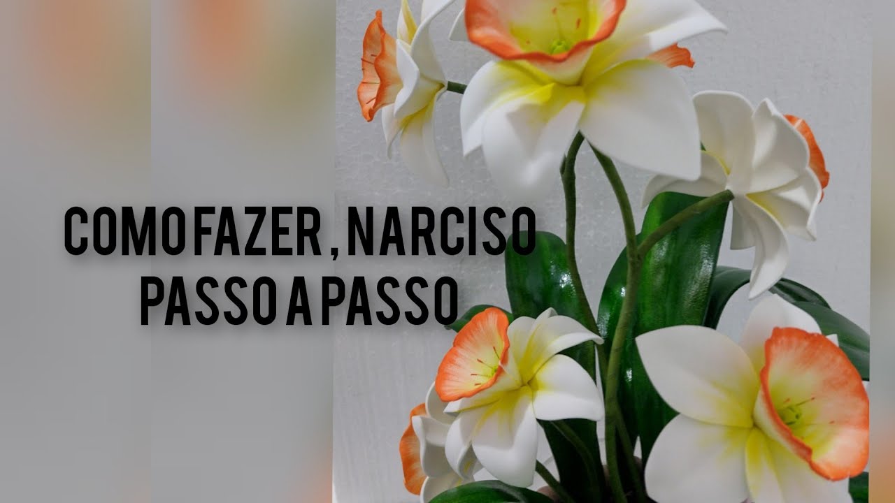 como fazer flor narciso sem frisador
