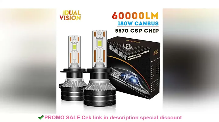 K5C H7 LED 60000LM Headlights Canbus 8000K H1 H4 H11 9012 HIR2 H8 H9 9005 9006 HB3 HB4 High Power 60
