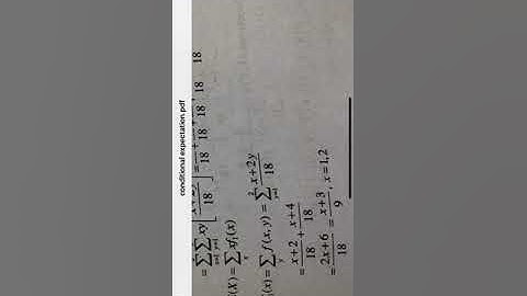 Conditional expectation