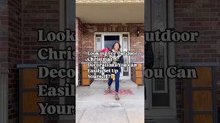 Are You looking👀 for Outdoor Christmas Decorations You Can Easily Set Up Yourself? #christmasdecor