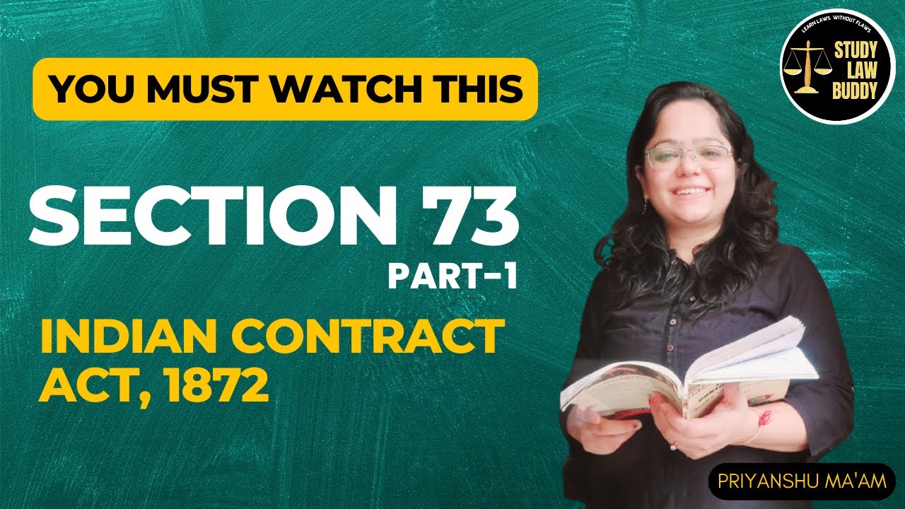 Section 73 Indian Contract Act - YouTube