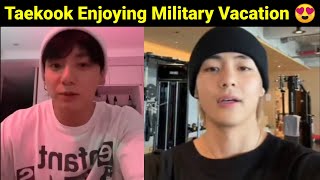 Taekook Enjoying Vacation ? | JK & V Full Active