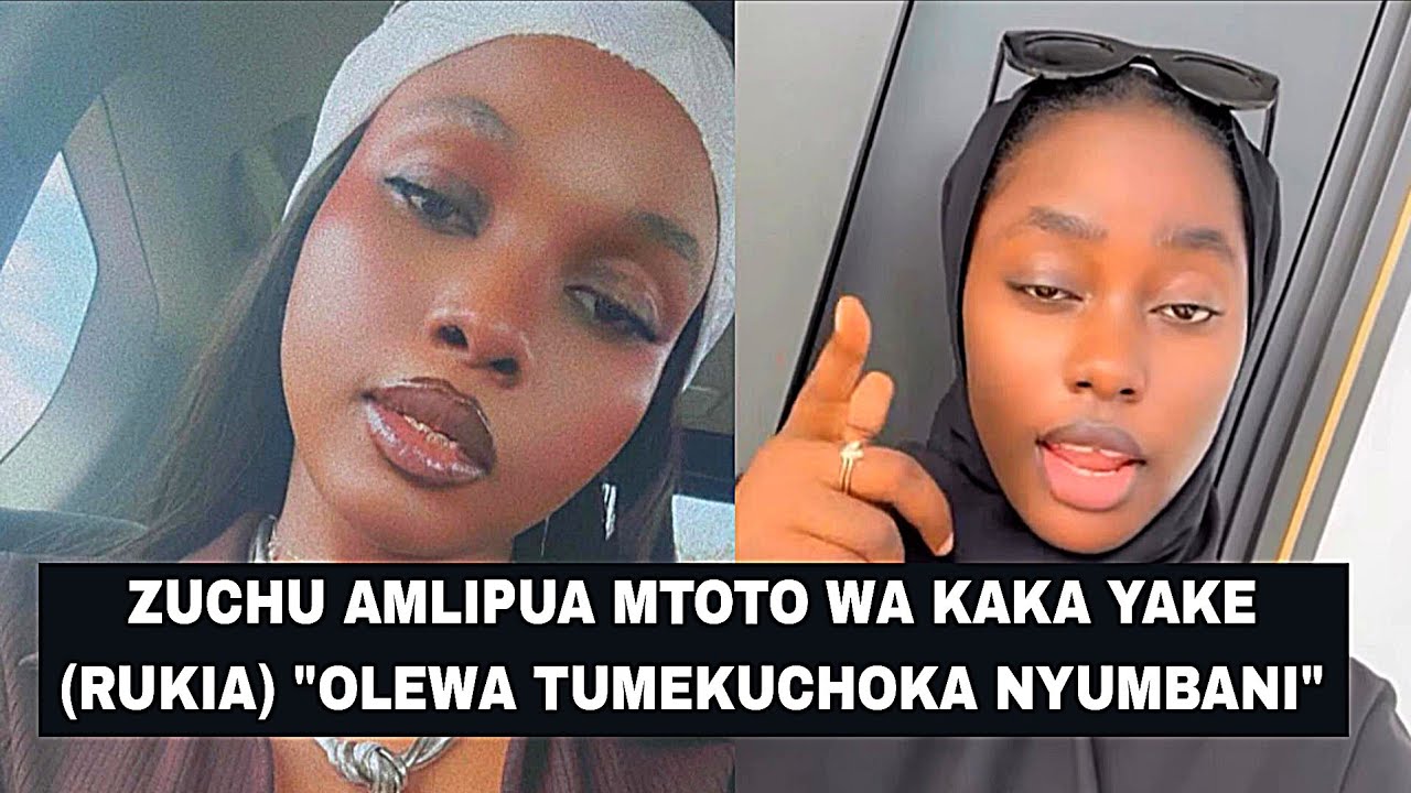 VIDEO ZUCHU AMLIPUA MTOTO WA KAKA YAKE (RUKIA) KWENYE BIRTHDAY YAKE "OLEWA HATUKUTAKI NYUMBANI"