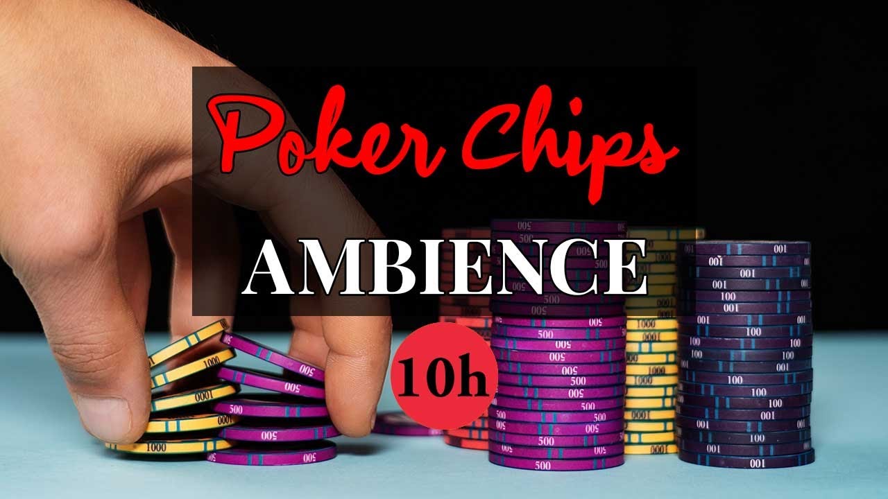Poker Chips Sounds for Deep Focus and Calm Relaxing ♦️ ASMR Ambience Immersive Environment ♥️ 10h