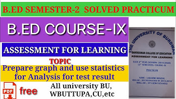B.ed solved practicum SEM-2 course-IX ASSESSMENT FOR LEARNING All university Version-bangla