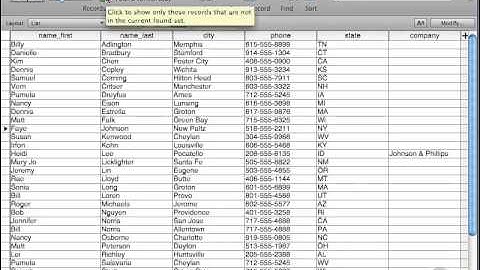 FileMaker Tutorial - 045 - Found Sets without Find Mode