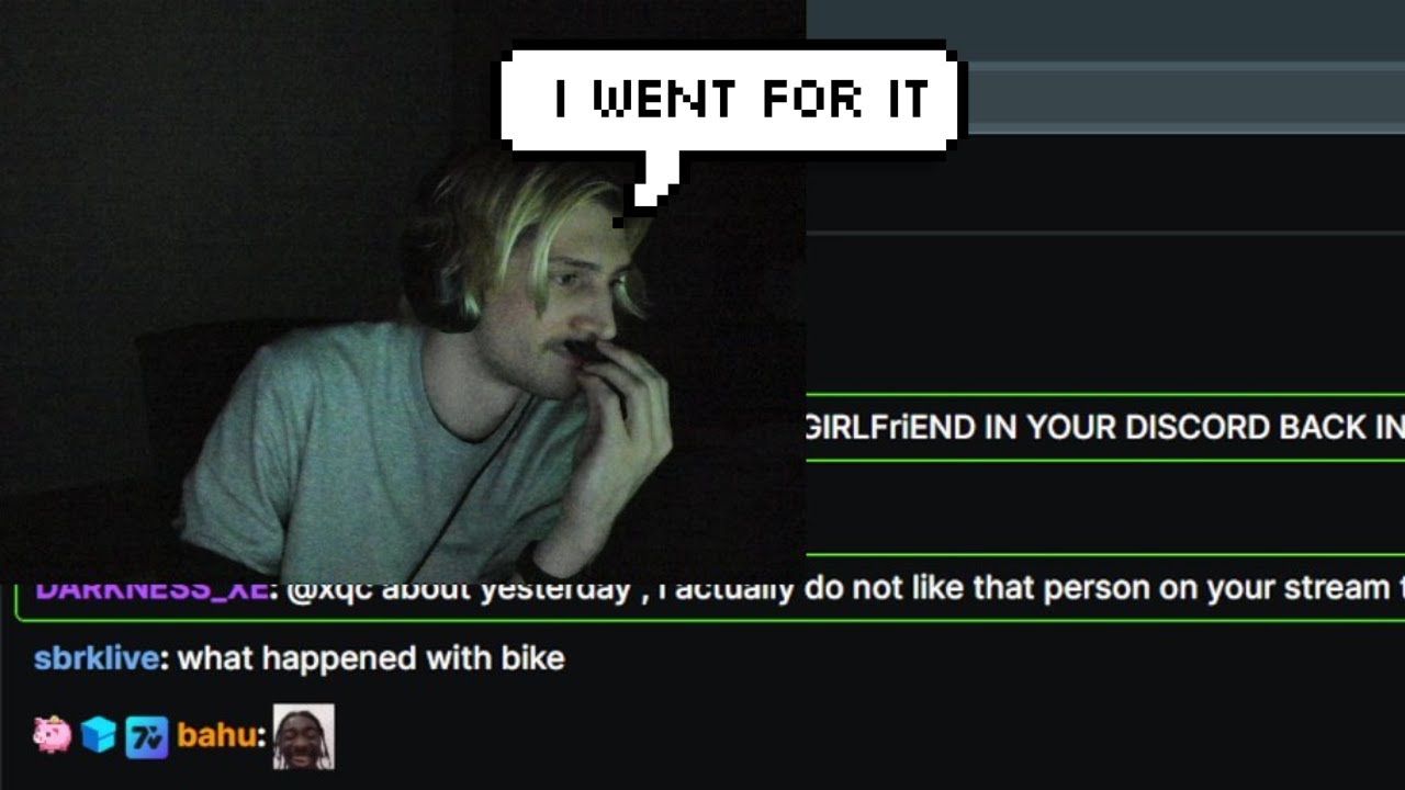 xQc talks about