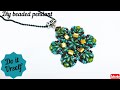 Beaded pendant necklace tutorial/how to make a beaded pendant/beaded necklace ideas for beginners