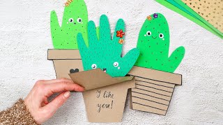 Details DIY Handprint Cactus Craft You MUST TRY Update