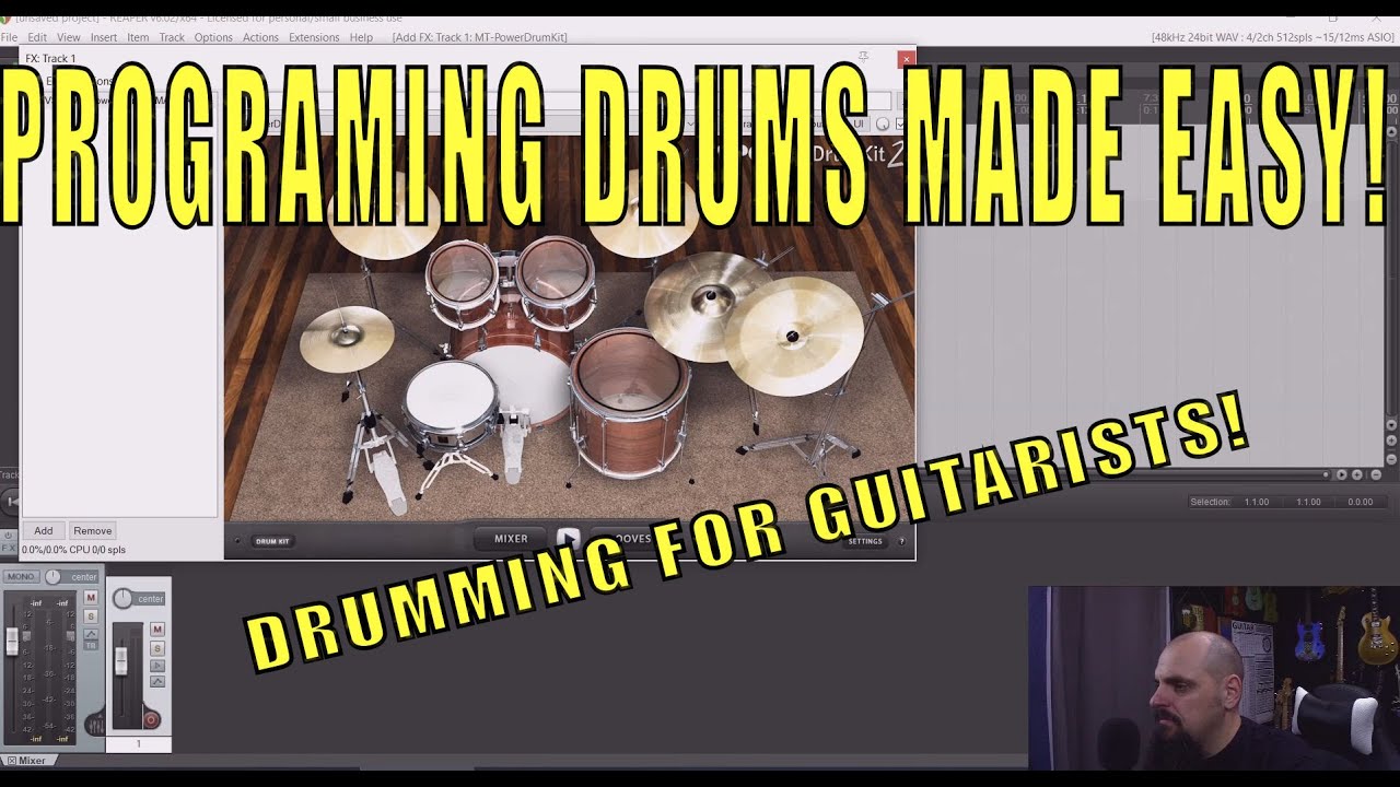 How to program drum tracks made easy! - YouTube