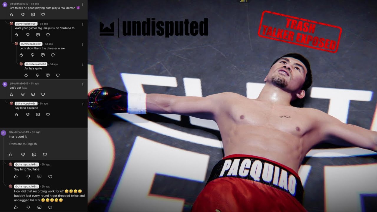 TRASH TALKER Gets DESTROYED After Calling Me Out😈 (Undisputed Boxing)