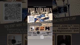 Join us tomorrow at the Philadelphia Drum Camp… scam the QR for tix!!! #drums