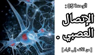 الوحدة 5 : الإتصال العصبي [ من الألف إلى الياء ].