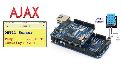 Arduino DHT11 Web Server using AJAX