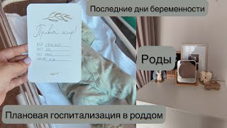 Последние дни беременности|Плановая госпитализация в роддом|Роды|Дневник беременной