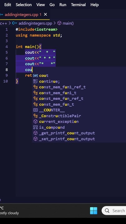 Printing letter 'A' in C++ without Loops..#desijugaad #coding - YouTube