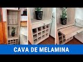 Mueble CAVA con pequeño BAR de Melamina