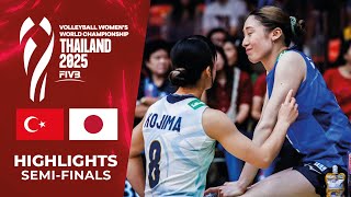 Turkiye Vs Japan Semifinal Womens Volleyball World Championship Thailand 2025 4K