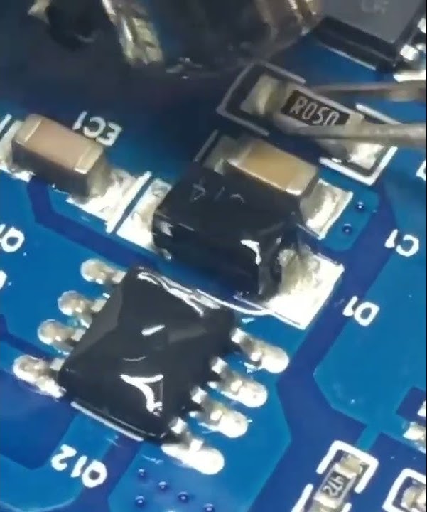 Desoldering ic smd doide, capacitor and resistor Hand Desoldering Techniques #JLCPCB #ic #capacitor
