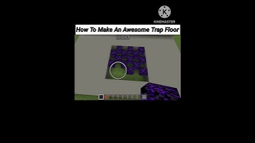 Minecraft:Awesome Trap Floor|#shorts #shortsminecraft #shortvideos #trending