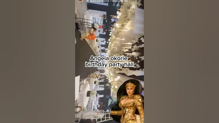 Angela okorie 40th birthday party hall #celebritygist #viral