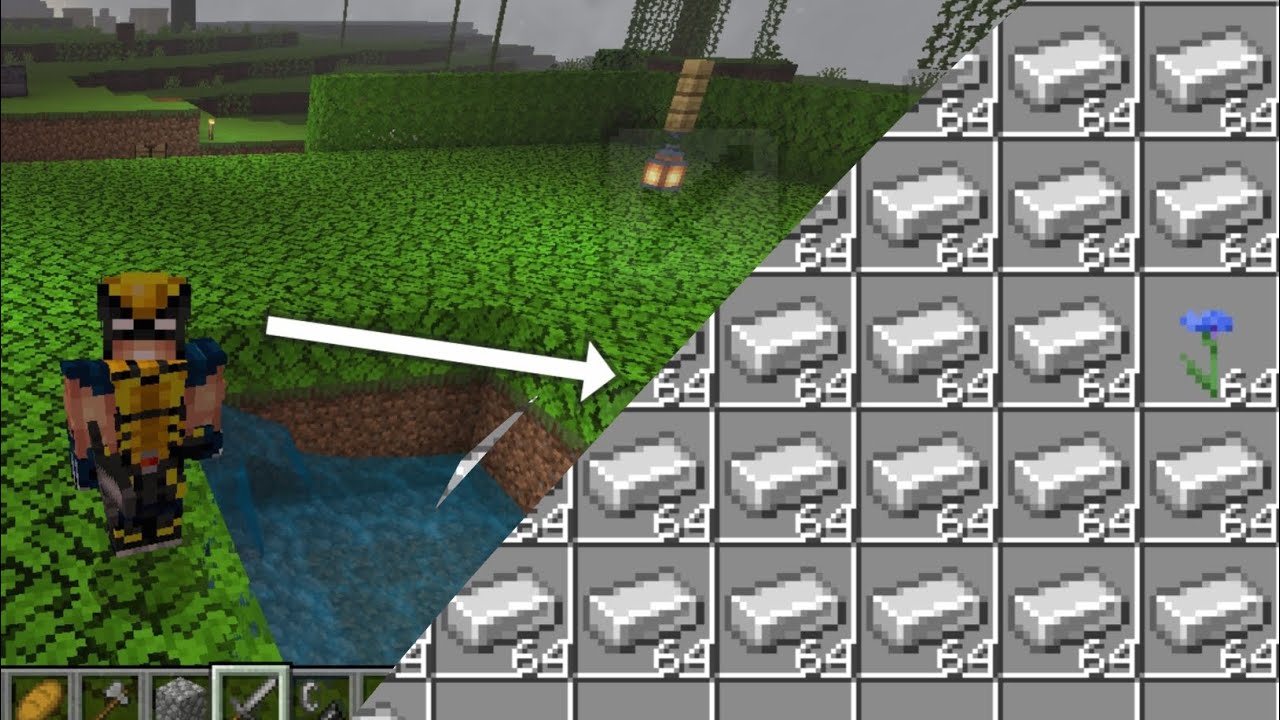 Minecraft survival series episode 2. I build unlimited and easiest iron ...