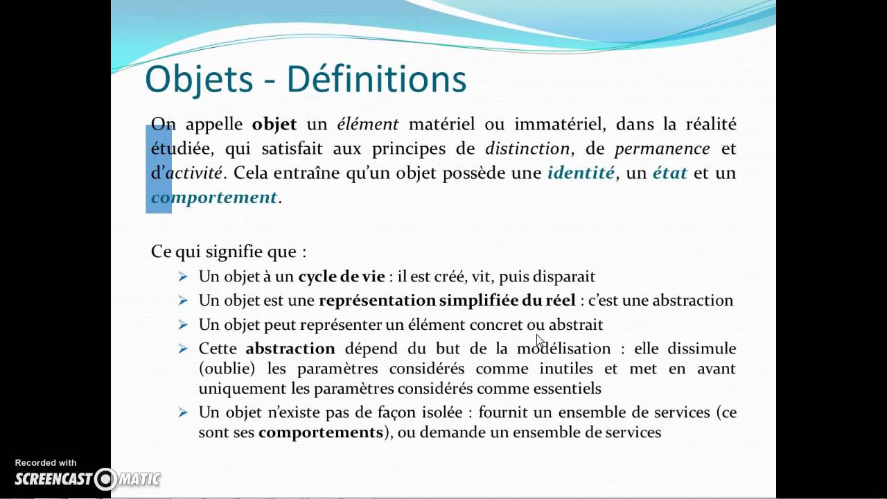 CM Programmation Orientée Objet - Introduction