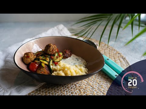 Video: Gehaktballetjes Met Oosterse Bulgur