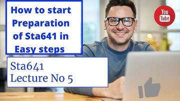 Sta641 Short Lecture #5