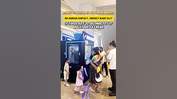 Robot Ice cream machine sundae delicious and popular!#Entrepreneurship #Robot #Technology#icecream