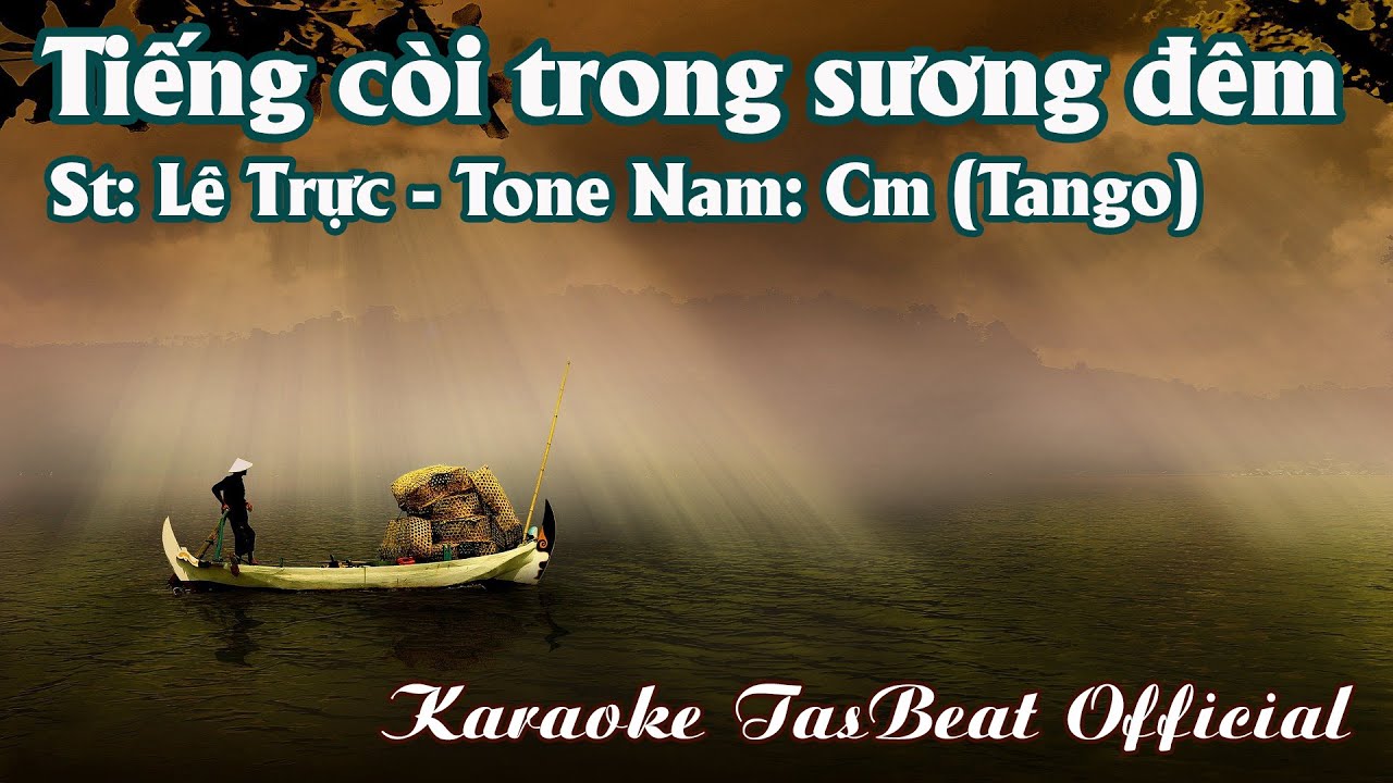 Karaoke Tiếng Còi Trong Sương Đêm (Tango) Tone Nam | TAS BEAT