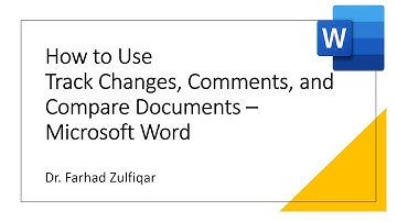 How to Use Track Changes, Comments, and Compare Documents in #Microsoft #Word