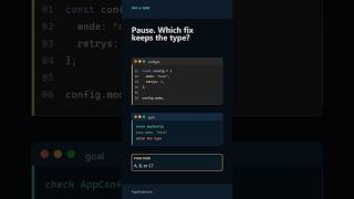 Which TypeScript Fix Keeps the Type?