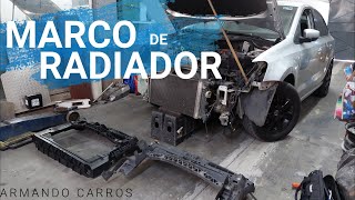 Marco de Radiador instalación sin quitar anticongelante ni gas del AC en VW Vento | Armando Carros