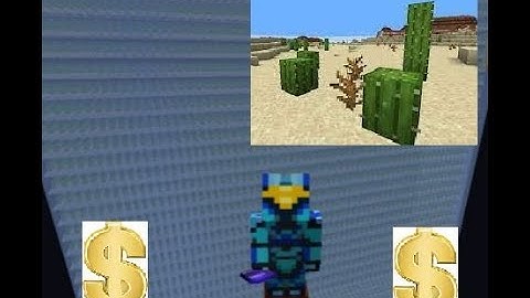 Make Millions while AFK: Cactus farm build Hypixel Skyblock